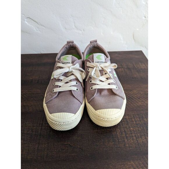 Cariuma Grey Canvas Low Top Sneaker Shoes - Size 6.5 - Picture 3 of 9